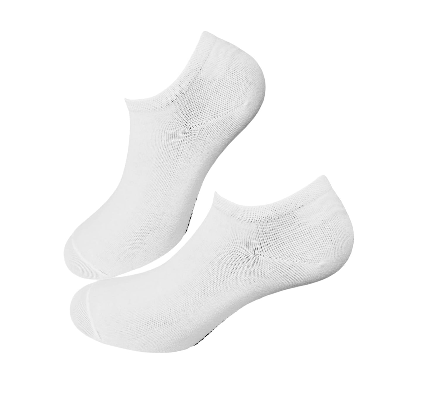 Lucchetti Socks Milano Fantasmini uomo donna cotone nero bianco grigio con silicone nel tallone 6 paia