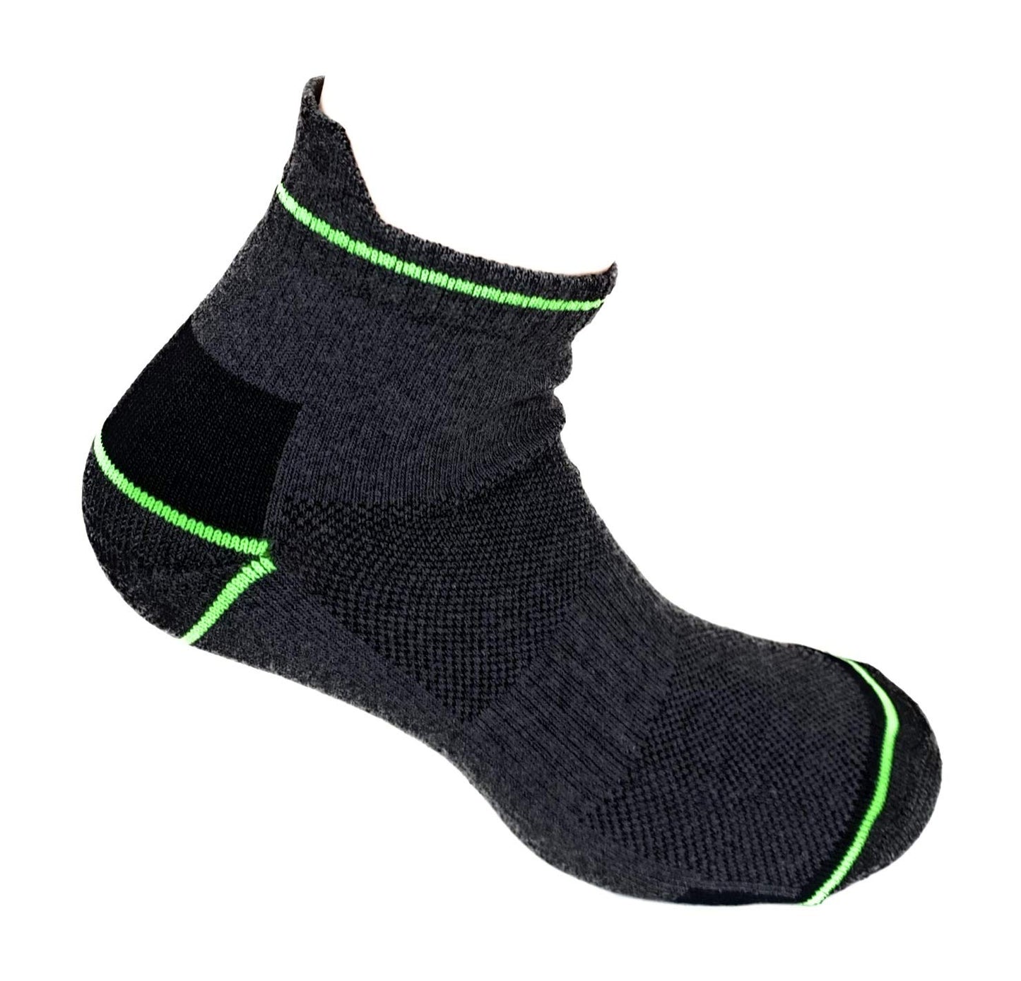 Lucchetti Socks Milano Calze da lavoro altezza caviglia cotone 6 PAIA rinforzate punta e tallone per scarpe antinfortunistiche alta resistenza