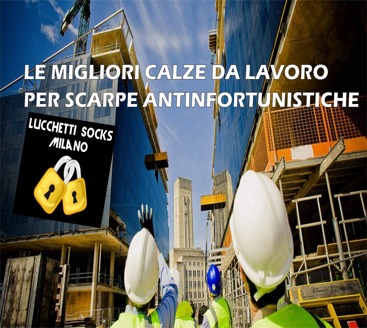 Lucchetti Socks Milano CALZE DA LAVORO ALTEZZA CAVIGLIA 6 PAIA PUNTA E TALLONE RINFORZATI SPUGNA DI COTONE (47-50, 6 PAIA)